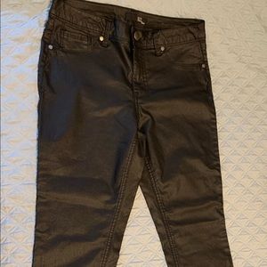 Faux leather jeans new